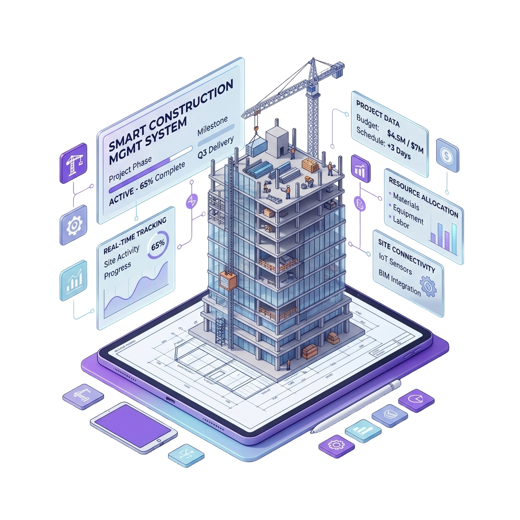 Smart Construction Illustration